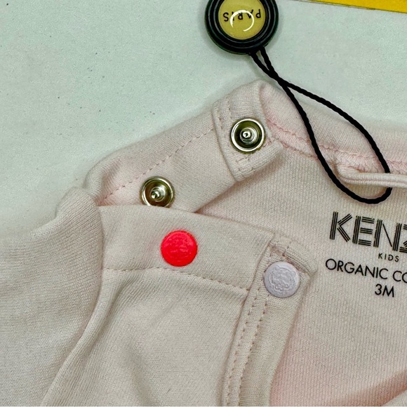 NWT KENZO Baby Elephant Logo 2 Piece Set Top Leggings Pink Reversible Size 3M - Picture 12 of 16